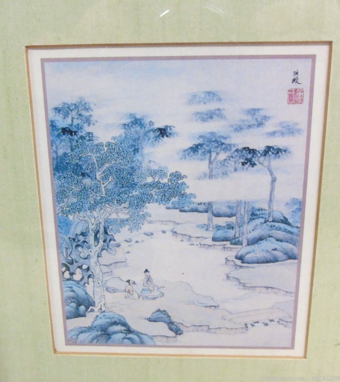 Vintage Asian Watercolor prints “Signed by Artist.-img-6