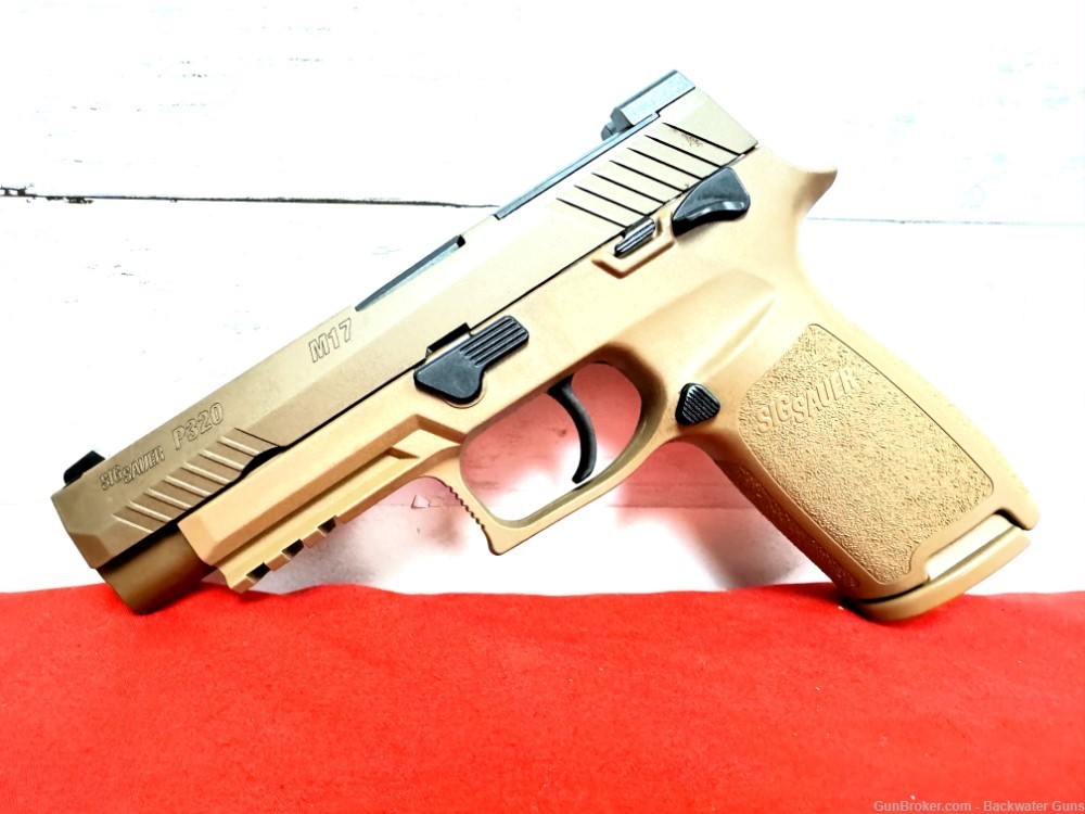  NEW SIG P320 M17 COYOTE 10 ROUND 9MM PISTOL NO RESERVE! FREE SHIPPING!-img-1