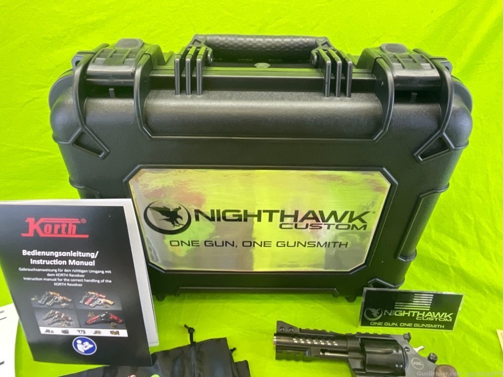 KORTH RANGER 357 MAG RAILED 4” COMBAT NIGHTHAWK CUSTOM 6 SHOT TACTICAL -img-15