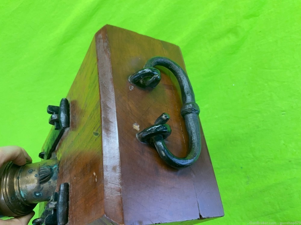Replica Coehorn Brass Mortar 2 1/4 Bore 2.34” Weighs 15 Pounds Civil War -img-6