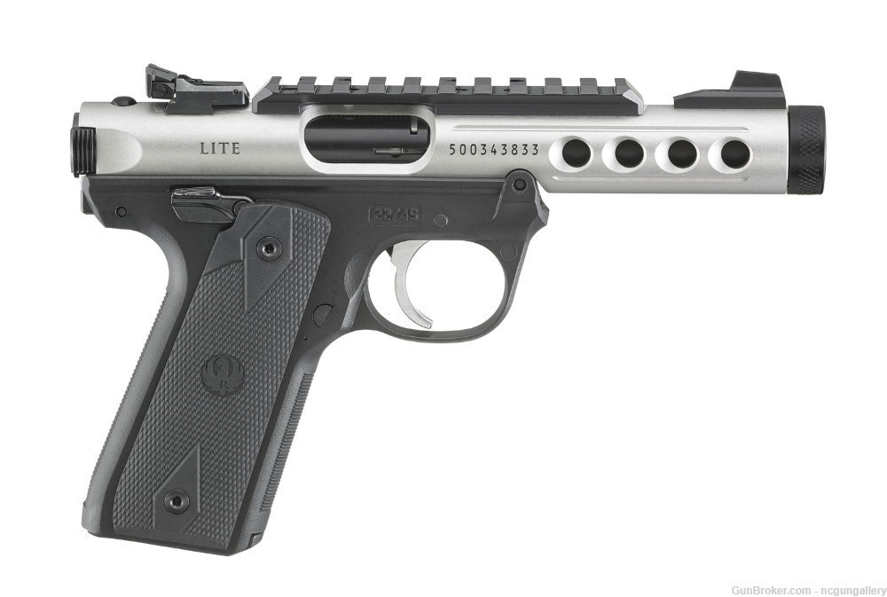 Ruger Mark IV 22LR Pistol Clear Anodize NEW FastShipNoCCFee 43945 Silver-img-1