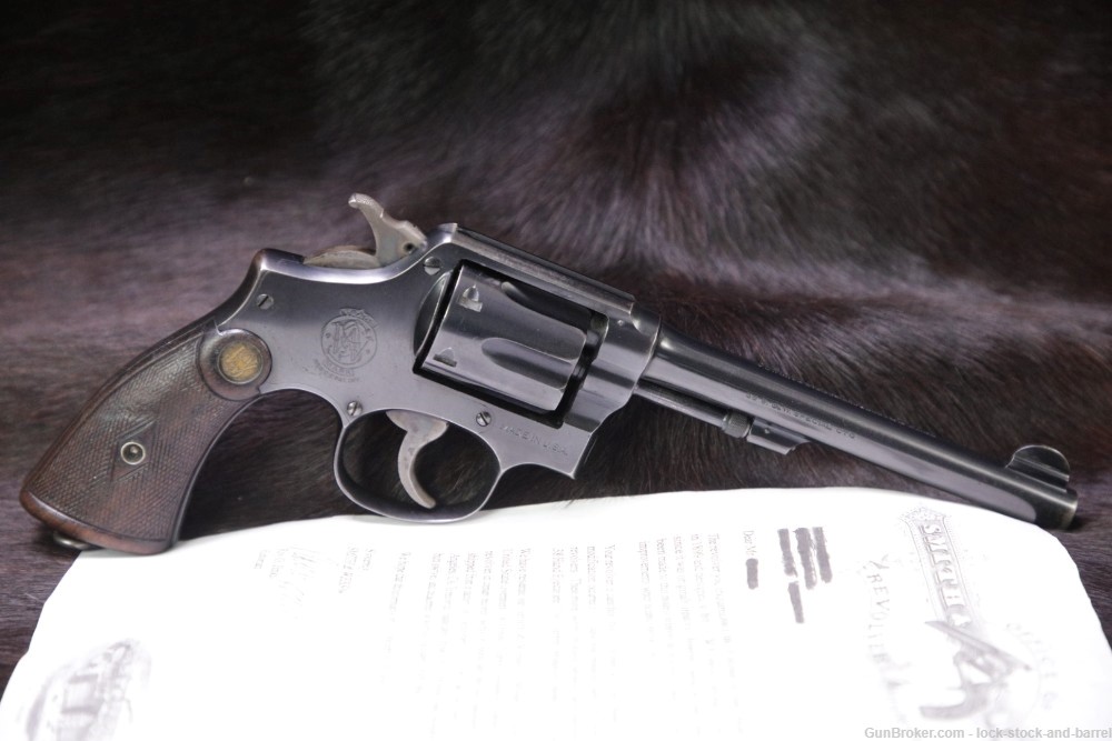 US Contract Smith & Wesson S&W 1905 M&P .38 Spl 6" DA/SA Revolver 1941 C&R-img-2