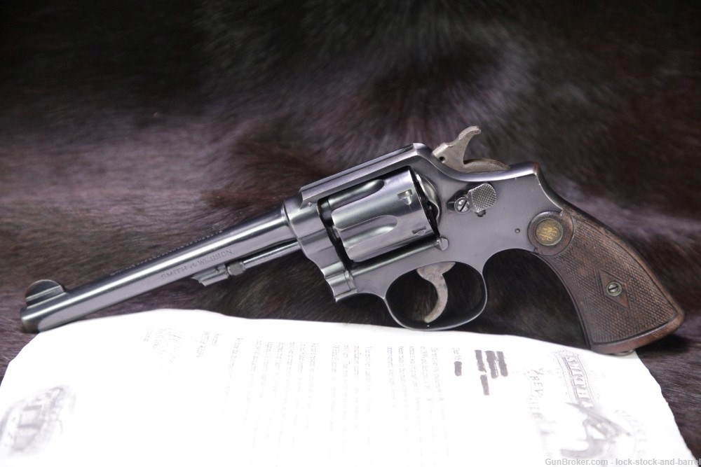 US Contract Smith & Wesson S&W 1905 M&P .38 Spl 6" DA/SA Revolver 1941 C&R-img-3
