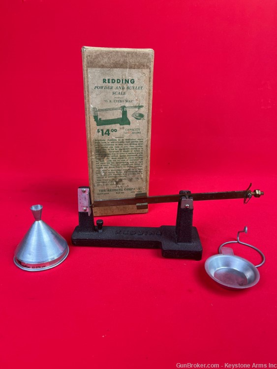 Vintage Redding Powder and Bullet Scale-img-0