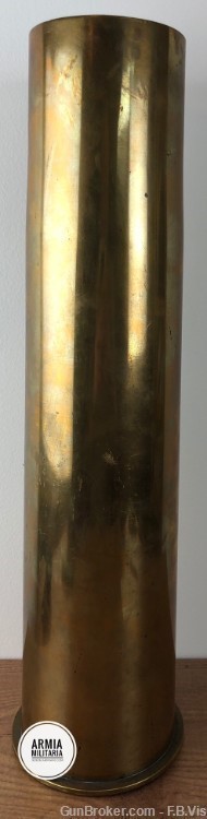 Original German WWI 10.5 cm brass shell dated 1918 105mm cannon-img-2