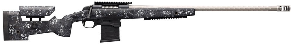 Browning X-Bolt Pro McMillan 6.5CM 26 10+1 Gray Fluted Stainless Barrel Blu-img-1