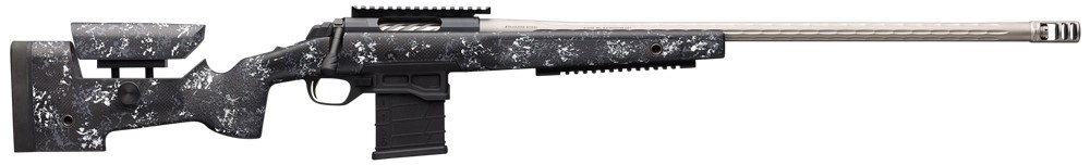 Browning X-Bolt Pro McMillan 6.5CM 26 10+1 Gray Fluted Stainless Barrel Blu-img-0