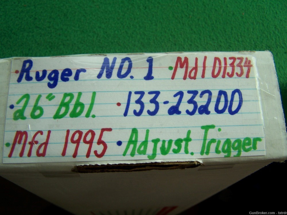 RARE RUGER NO 1V, VARMINTER, 220 SWIFT, MFD 1995, 26" HEAVY BBL-img-22