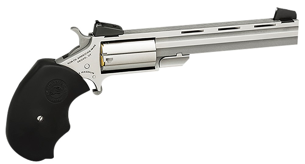 North American Arms Mini-Master 22 LR Revolver 4 5+1 Stainless-img-0