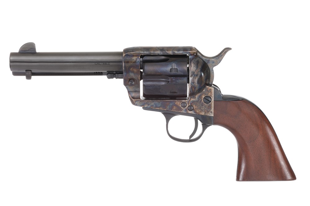Taylors & Co 1873 Cattleman .45LC Revolver 6Rd 4.75 Blued Barrel CCH Steel -img-0