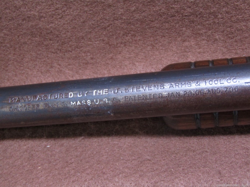 J Stevens Arms & Tool Co Gallery No 80 22 S/L/LR Pump Rifle C&R Okay-img-15