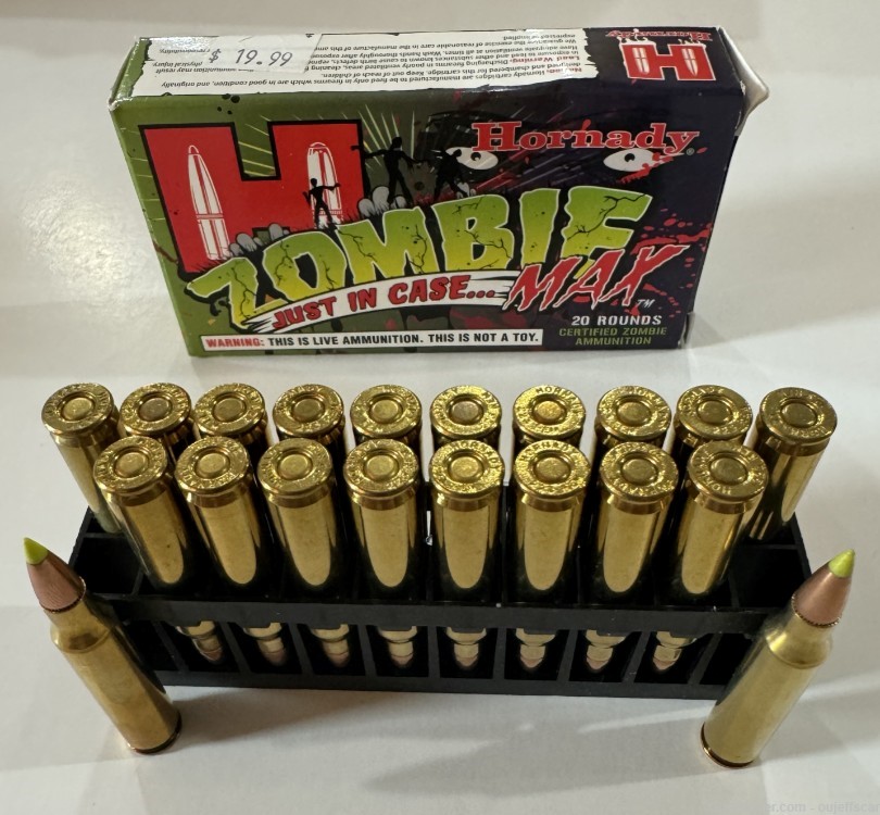 Hornady Zombie Max .223 Remington 55gr Z-Max 100 - 5 Boxes of 20 ea #83271-img-2
