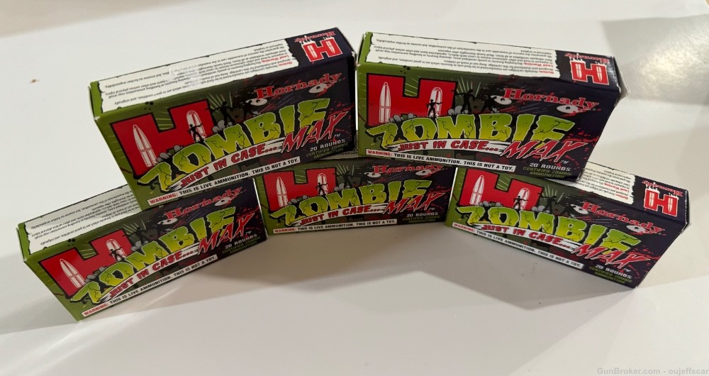 Hornady Zombie Max .223 Remington 55gr Z-Max 100 - 5 Boxes of 20 ea #83271-img-0