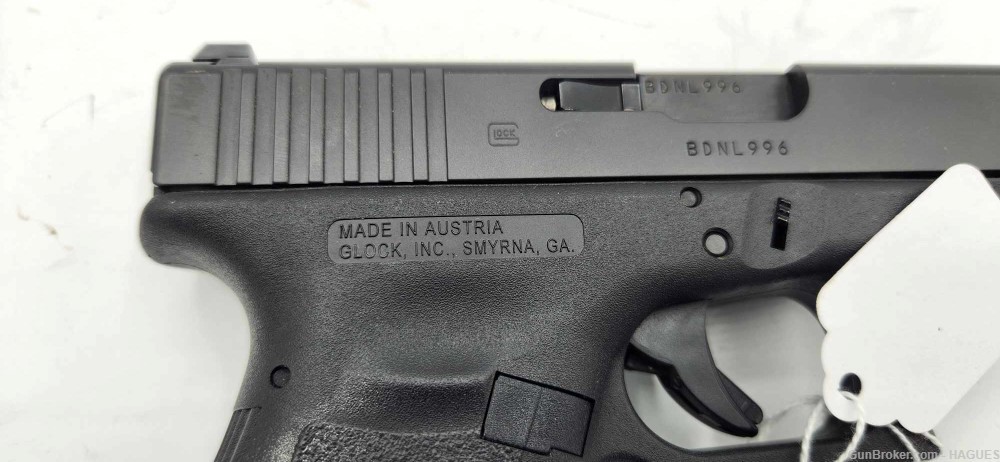 Pre Owned: Glock G23 Gen 3 .40 Cal Pistol - Made In Austria -img-3