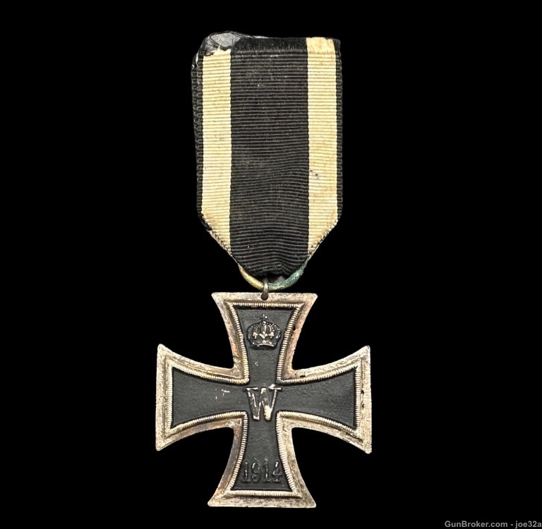 WW1 German Iron Cross EK2 Buckle Badge medal tinnie pre WW2 WWII uniform-img-1