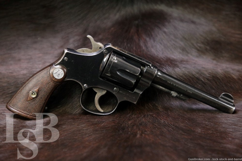 Smith& Wesson S&W Model M&P 1905 4th Change .38 Spl 5" Revolver 1915-42 C&R-img-0