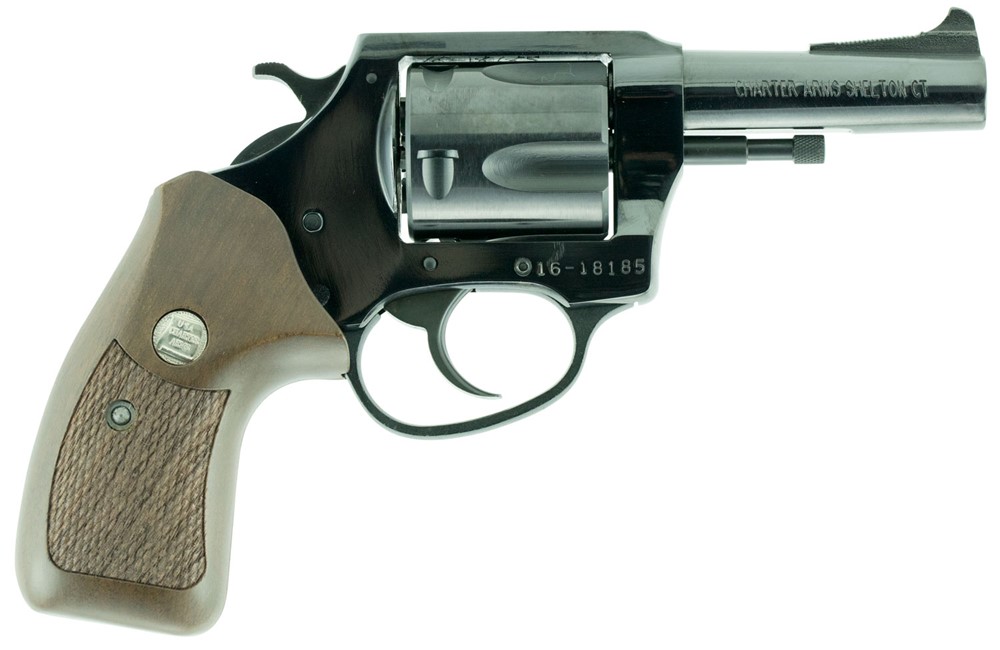 Charter Arms Bulldog 44Spl 3 5rd Blued Hardwood Grip 34431-img-0
