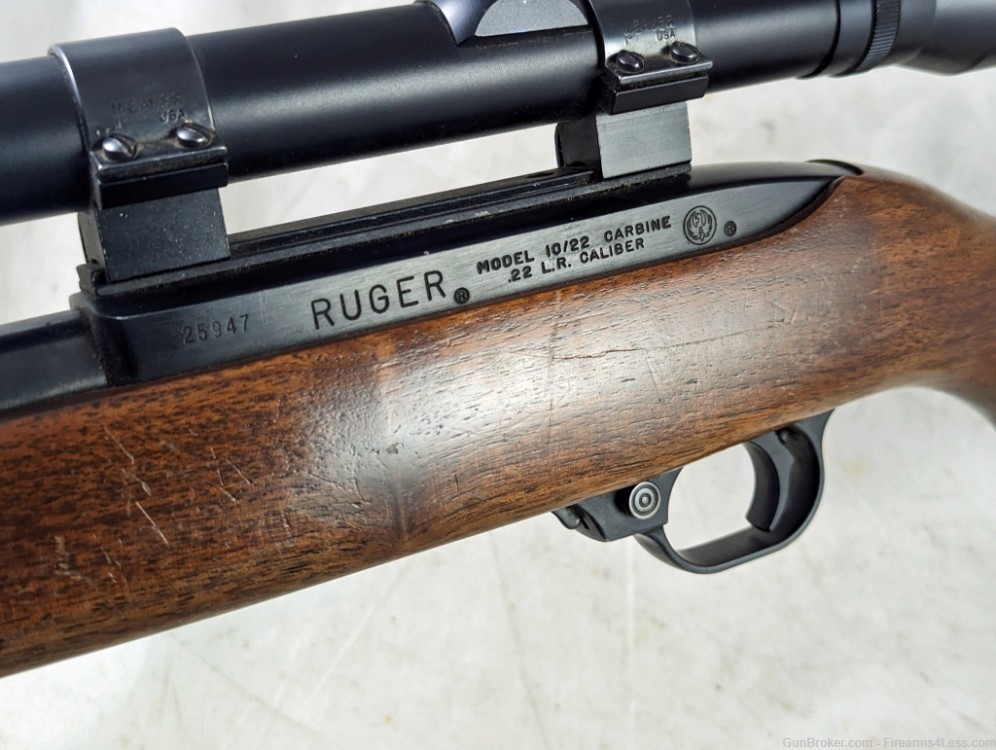 1966 Ruger 10/22 22LR 18.5" Carbine 10-22 22 LR Early SPI Scope-img-6