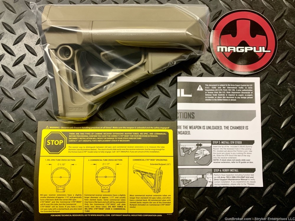 MAGPUL STR stock assembly - MAG470-FDE *BRAND NEW*-img-0