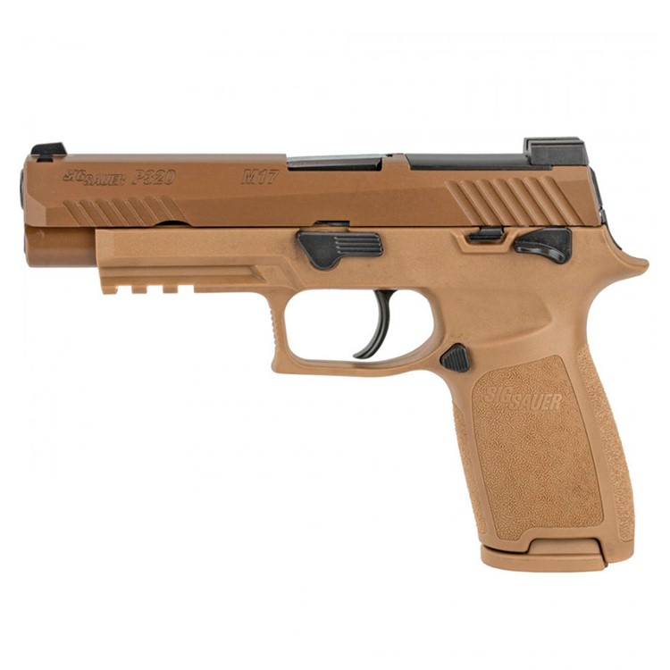 SIG SAUER P320-M17 9mm 4.7in 3x 10rd Mags Coyote Tan Pistol-img-2