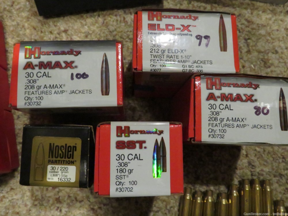 300 Win Mag Reloading Supply Package with Dies, Cases, Ammo and Bullets-img-2