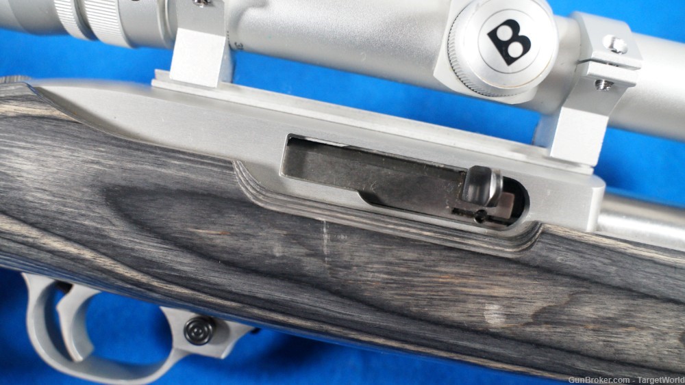 RUGER 10/22 STAINLESS STEEL WITH ORIGINAL ZYTEL BOAT PADDLE STOCK (19796)-img-22