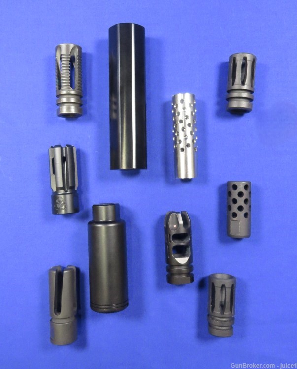 Lot of 17 Muzzle Devices - AR15 AR10 - Black Rain Ordnance, Epsilon, & More-img-2
