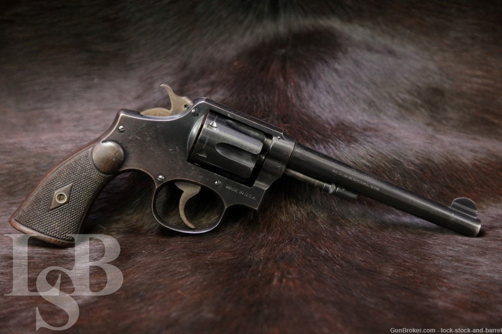 Smith& Wesson S&W Model M&P 1905 4th Change .38 Spl 6" Revolver 1915-42 C&R-img-0