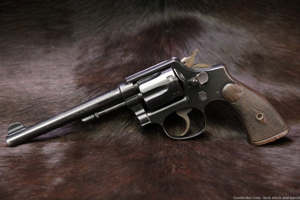 Smith& Wesson S&W Model M&P 1905 4th Change .38 Spl 6" Revolver 1915-42 C&R-img-3