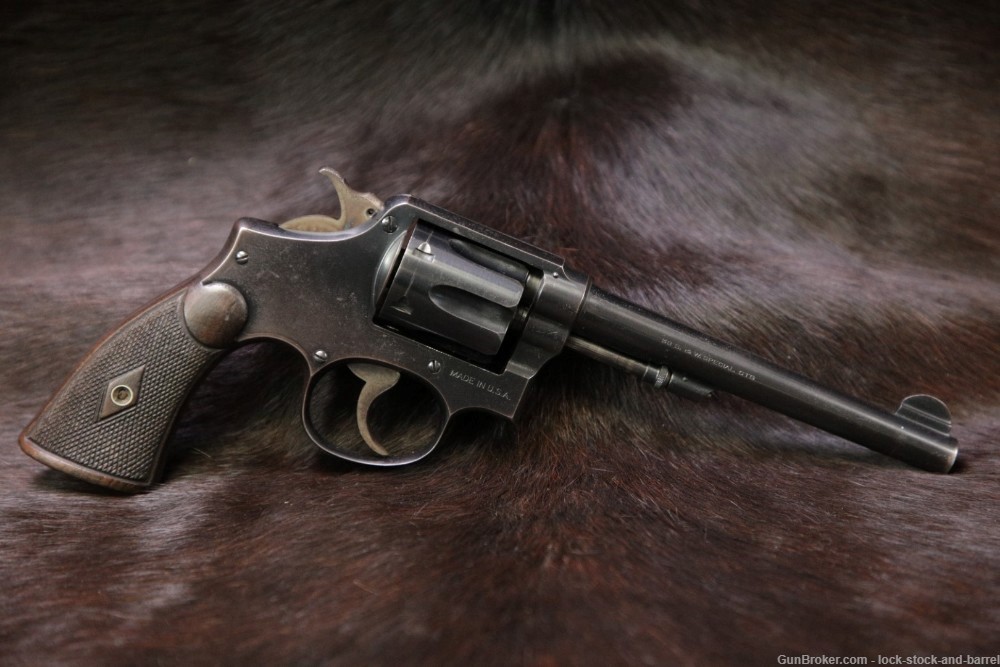 Smith& Wesson S&W Model M&P 1905 4th Change .38 Spl 6" Revolver 1915-42 C&R-img-2