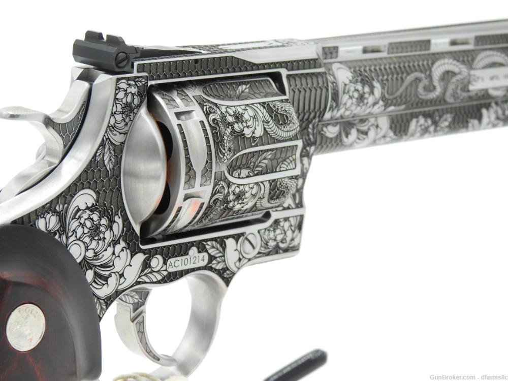 Extremely Rare Collectible Stunning Custom Engraved Colt Anaconda 8" 44 MAG-img-14