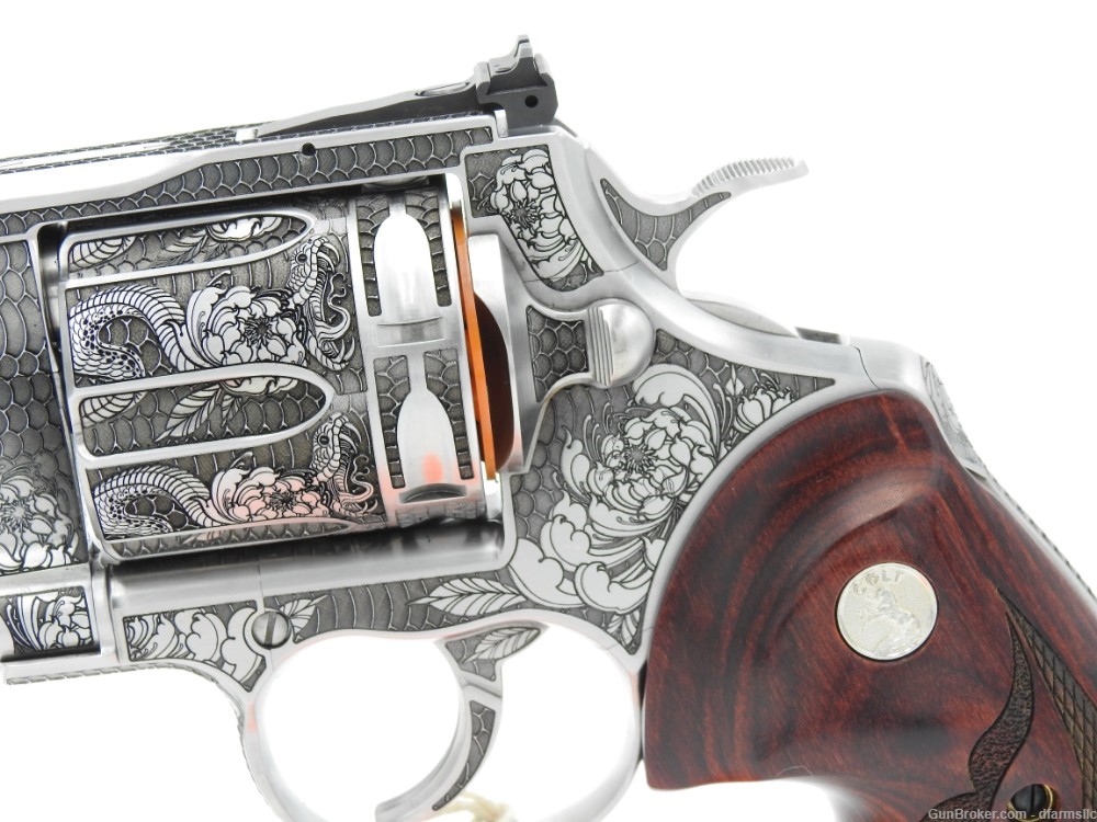 Extremely Rare Collectible Stunning Custom Engraved Colt Anaconda 8" 44 MAG-img-8
