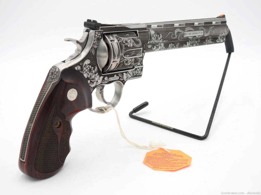 Extremely Rare Collectible Stunning Custom Engraved Colt Anaconda 8" 44 MAG-img-13