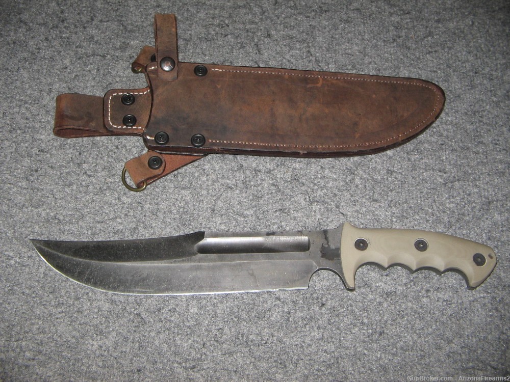 Geidymin Big Blade knife over 10" w/ sheath and carry sling-img-1