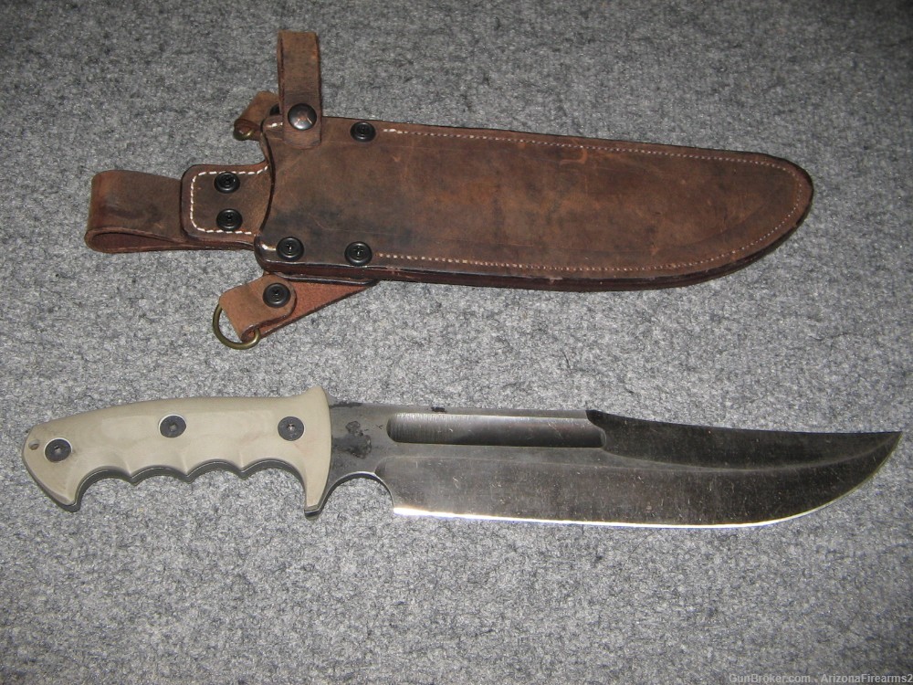 Geidymin Big Blade knife over 10" w/ sheath and carry sling-img-0