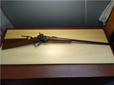 Shiloh Sharps Mod 1863, 54 Cal Black Powder Rifle 30" Barrel, Peep Sight 