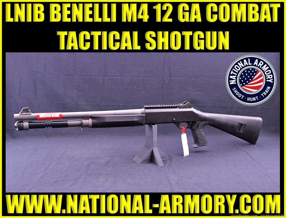 *LNIB* NEVER FIRED BENELLI M4 TACTICAL 12 GA 18.5" USMC COMBAT PROVEN -img-0