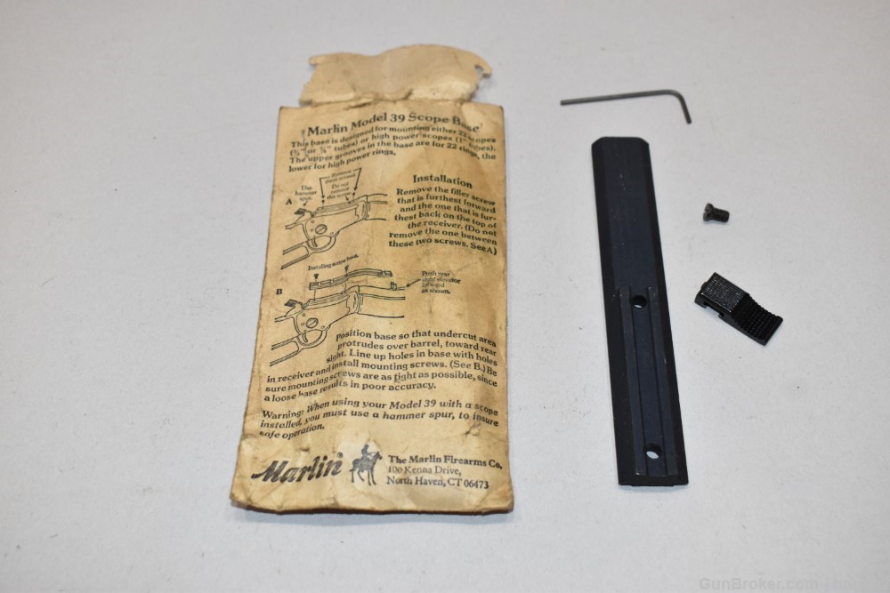 Uncommon Factory Marlin 39A Scope Mount & Hammer Extension W Packaging-img-0