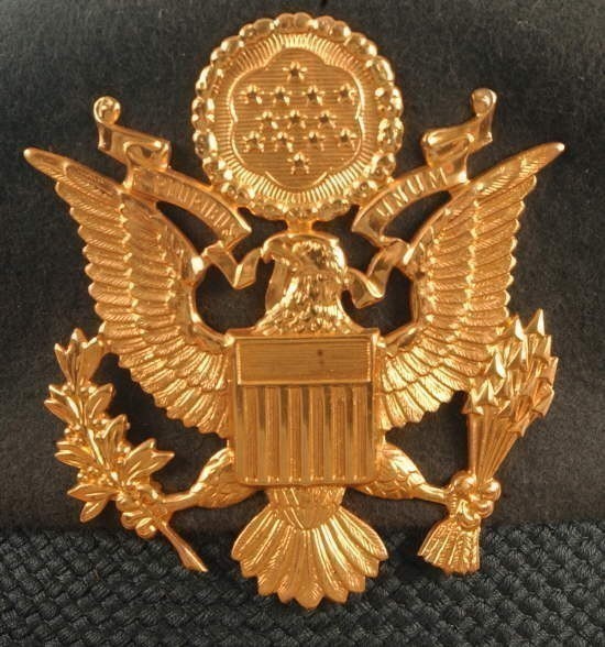 US ARMY FIELD GRADE OFFICER VISOR CAP (NICE)-img-1