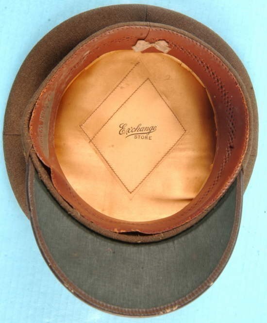 US WWII ARMY OFFICER VISOR CAP-img-4
