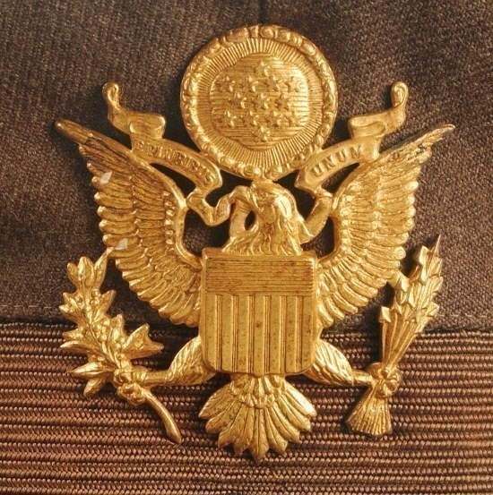US WWII ARMY OFFICER VISOR CAP-img-2