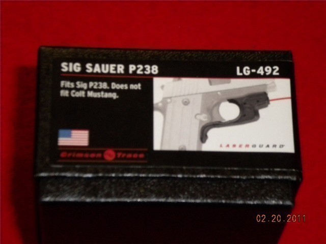 SIG P238 CRIMSON TRACE LASER GRIPS LG-492 (NIB)-img-5