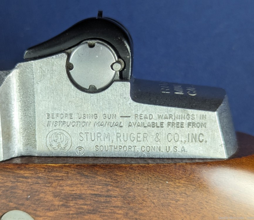 Exc. Ruger Mini-14 Stainless .223 Rifle C. 1986-img-12