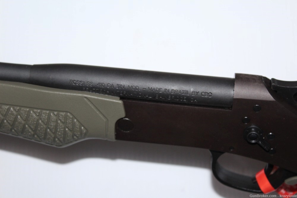 Rossi Tuffy .410 Single Shot Break Action Shotgun 18.5" OD Green w/Box NICE-img-18