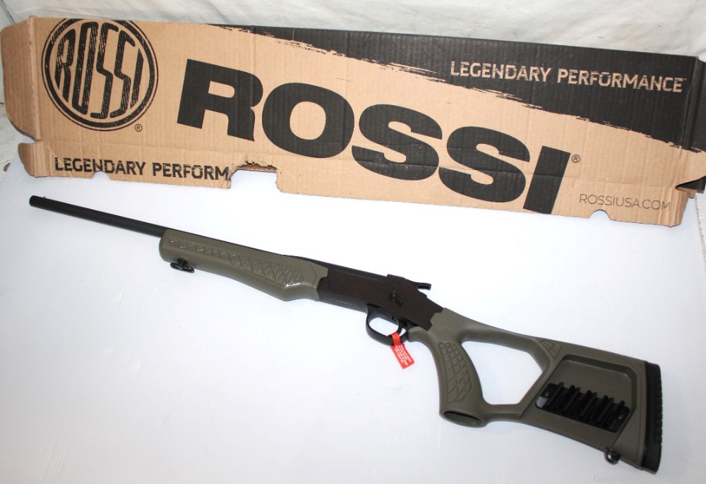 Rossi Tuffy .410 Single Shot Break Action Shotgun 18.5" OD Green w/Box NICE-img-0