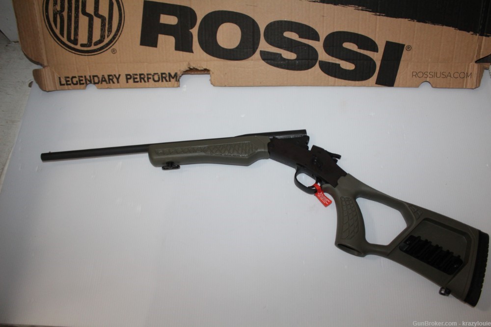 Rossi Tuffy .410 Single Shot Break Action Shotgun 18.5" OD Green w/Box NICE-img-21
