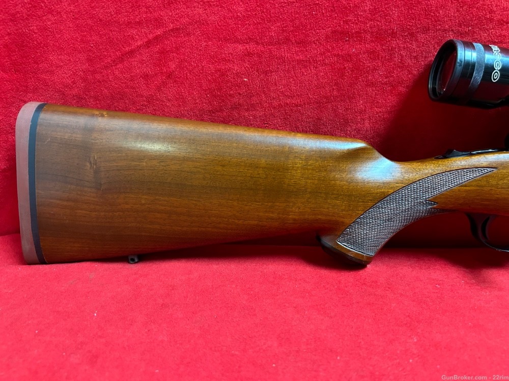 Ruger M77, .308 Win, Tang Safety, 1982, Scope & Rings, Mint-img-9