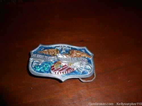Article II - Right To Bear Arms Belt Buckle-img-0