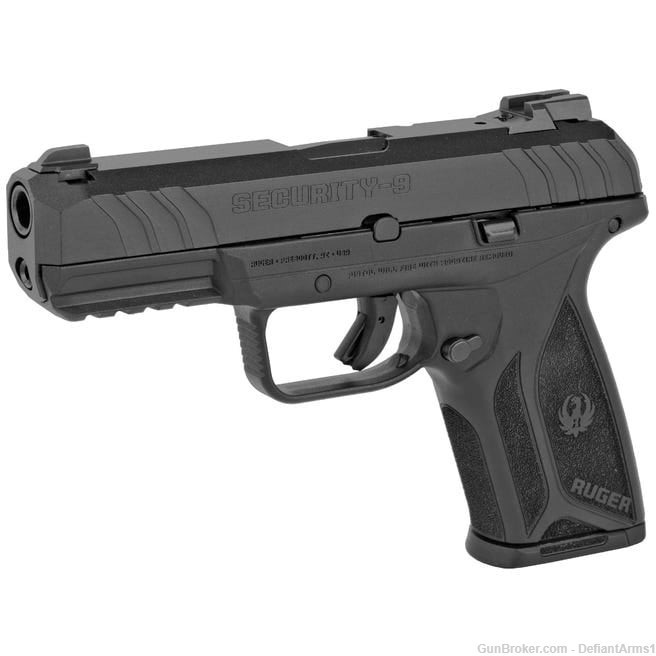 Ruger Security-9 Pro 9mm, 4", 15-Rd, Black, NEW, PENNY START!-img-0