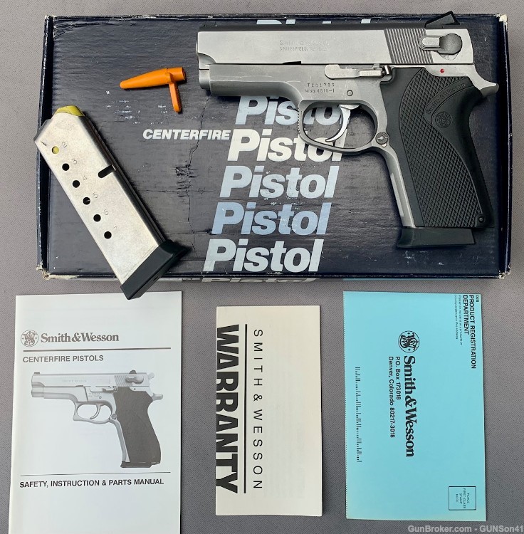 Smith & Wesson 4516 (1991) - .45 ACP - LNIB w/ 2 mags & all original papers-img-0